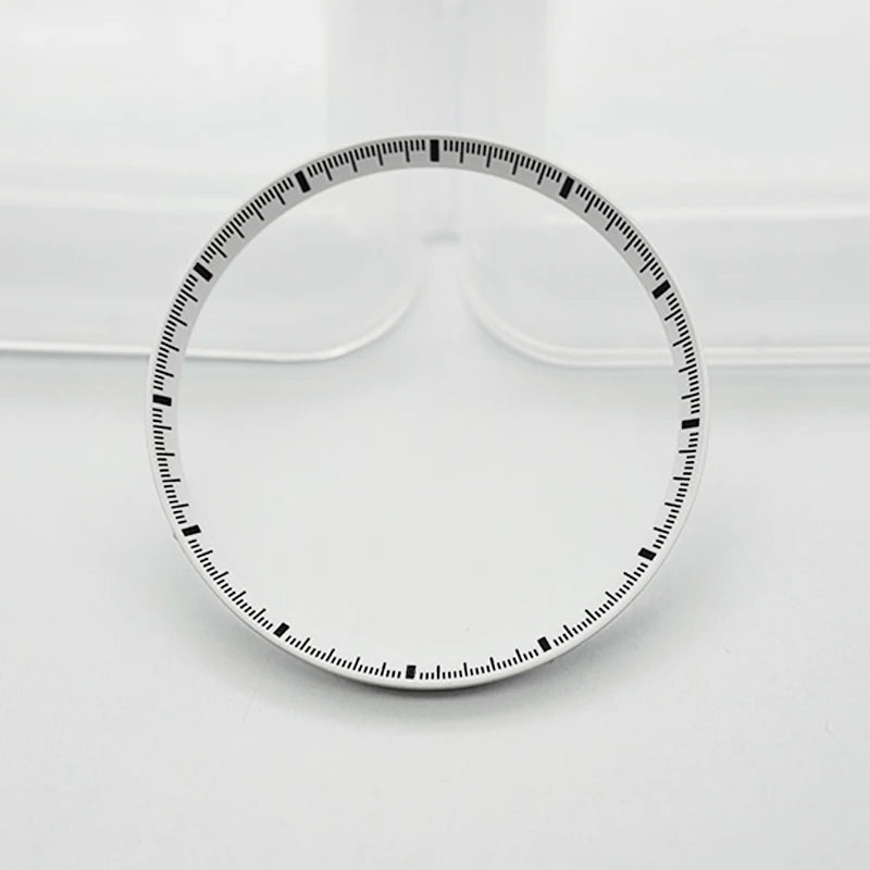 30.5mm Watch Chapter Rings Fit SKX007 SKX009 SRPD Watch Case Plastic Inner Ring NH35 NH36 Movement Men's Watch Parts Replace