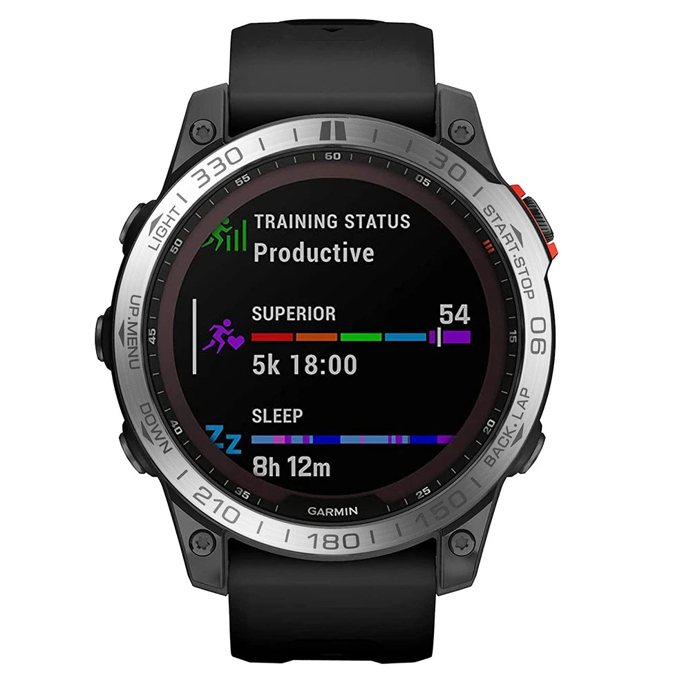 Adhesive Bezel Ring For Garmin Fenix 7/7S/7X Pro Stainless Steel Protective Cover Accessories