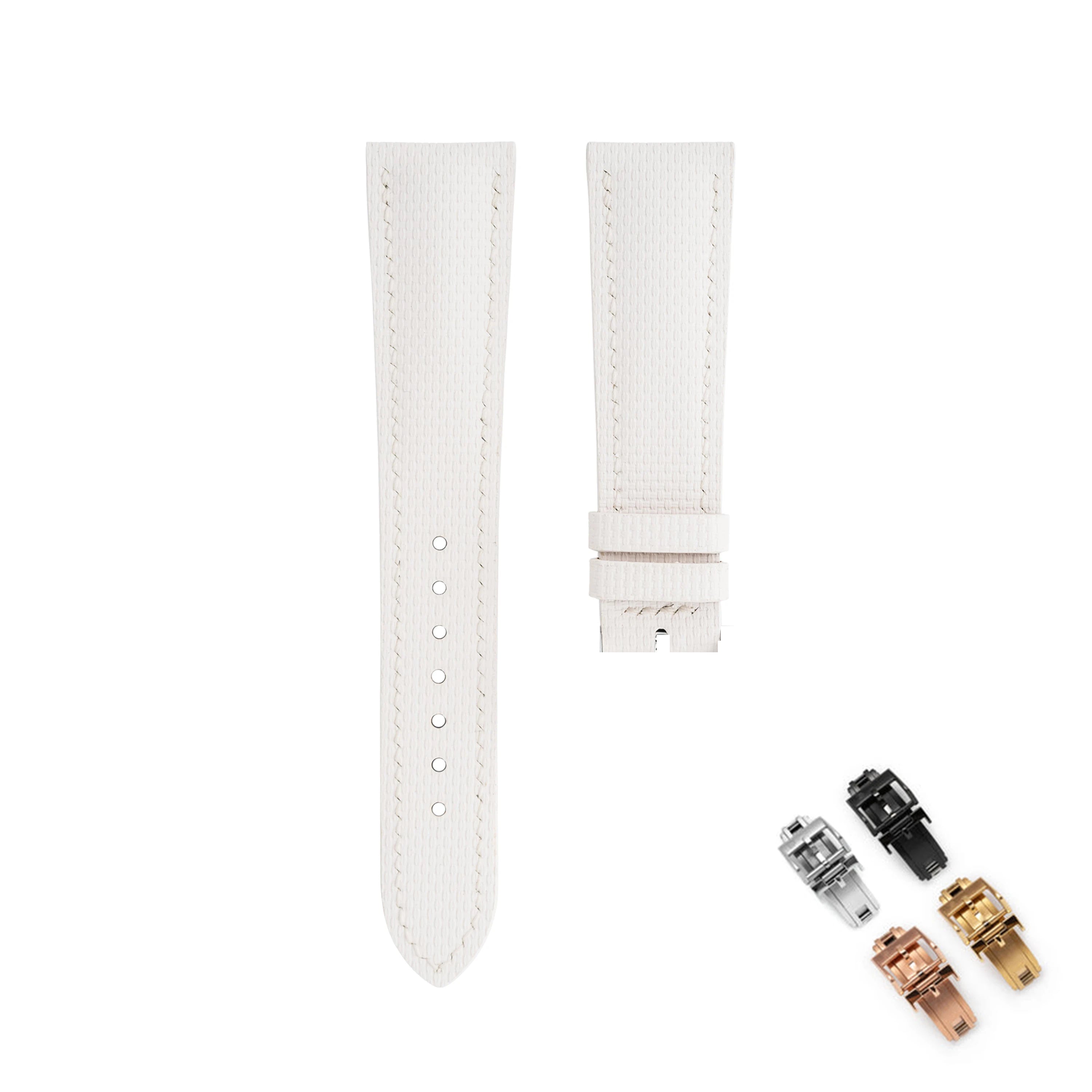 FKM Rubber Sailcloth Watch Strap 18mm 19mm 20mm 21mm 22mm Watch Bands Fit For Omega Seamaster 150 Omega Speedmaster Swatch