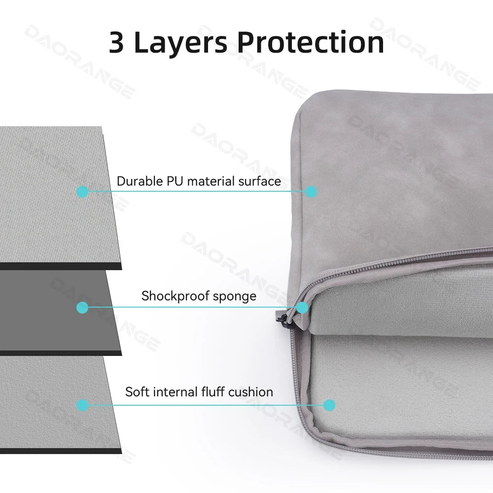 Laptop Sleeve Case for Macbook Air Pro Carrying Bag for Lenovo Asus HP Dell 11 13.3 14 15.4 15.6 Inch  Notebook Shockproof Cover