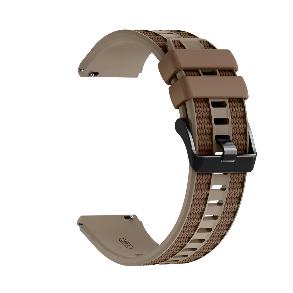 Two-Tone Silicone Strap 22mm For Huawei Watch Ultimate 2 / GT 6 5 Pro 46mm / GT4 GT3 GT2 / Watch 5 4 3 Band Watchband Bracelet