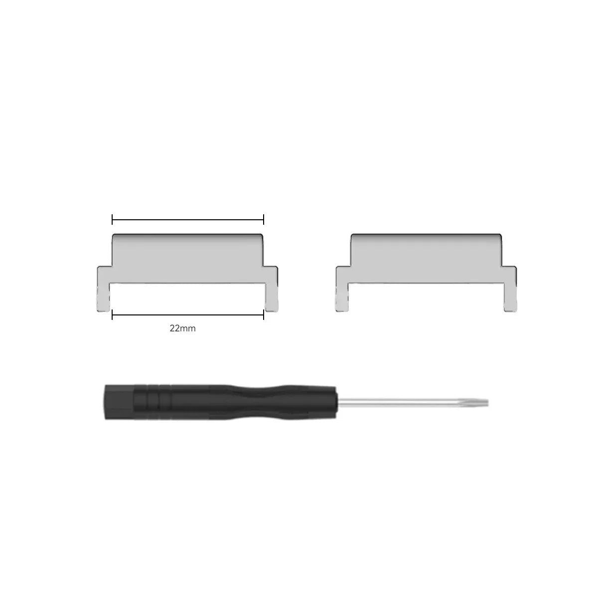 Metal Connector with Tool For Amazfit T-Rex 3 Screw Rod Watch Strap Adapter for T-Rex /T-Rex Pro/T Rex 2 Smartwatch Accessories