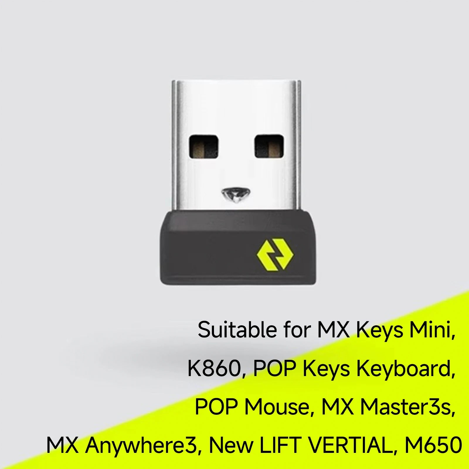 USB Receiver For Logitech Bolt Adapter - Multi Device Receiver For MX Keys Mini, POP Keys Keyboard / Mouse, K860, M650