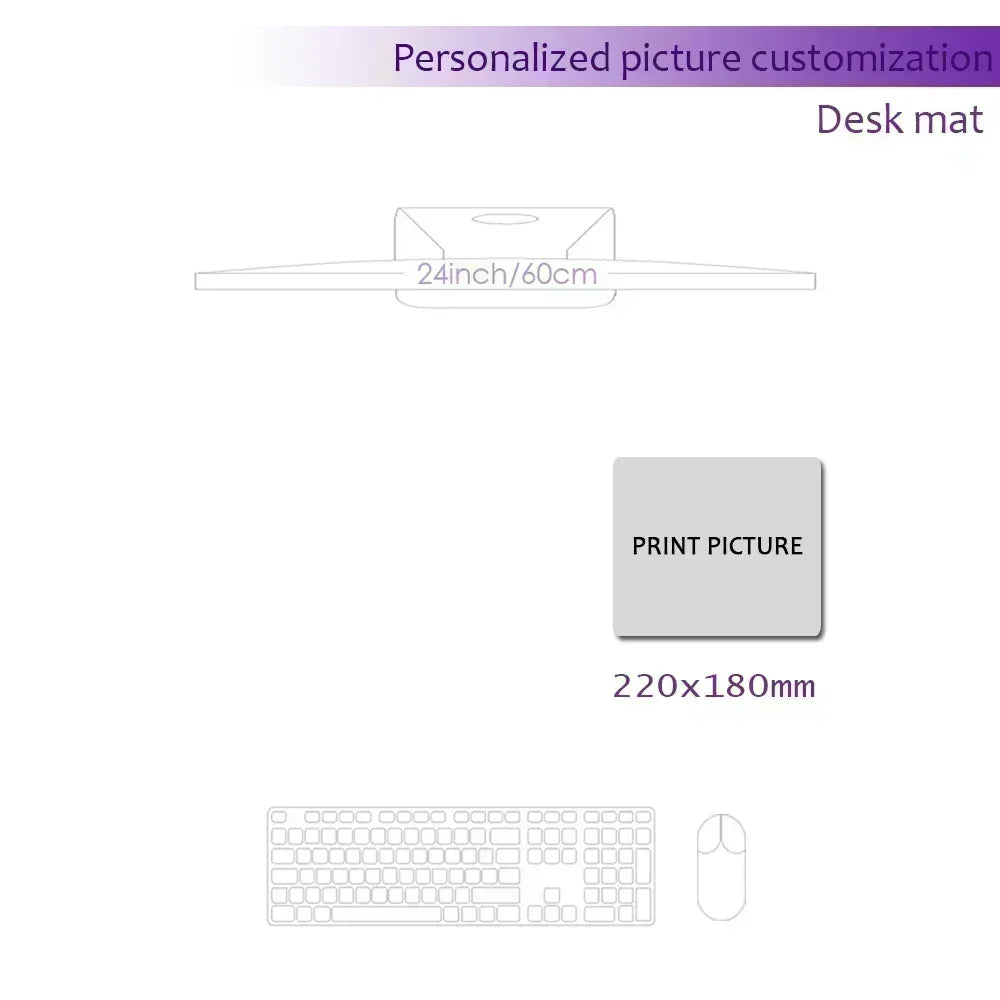 Custom Playmat 60x35cm Mousepad Custom Image Tabletop Gaming Deskmat Playmat Custom Game Mat Printing HD,Rubber Mouse Pad Xxl