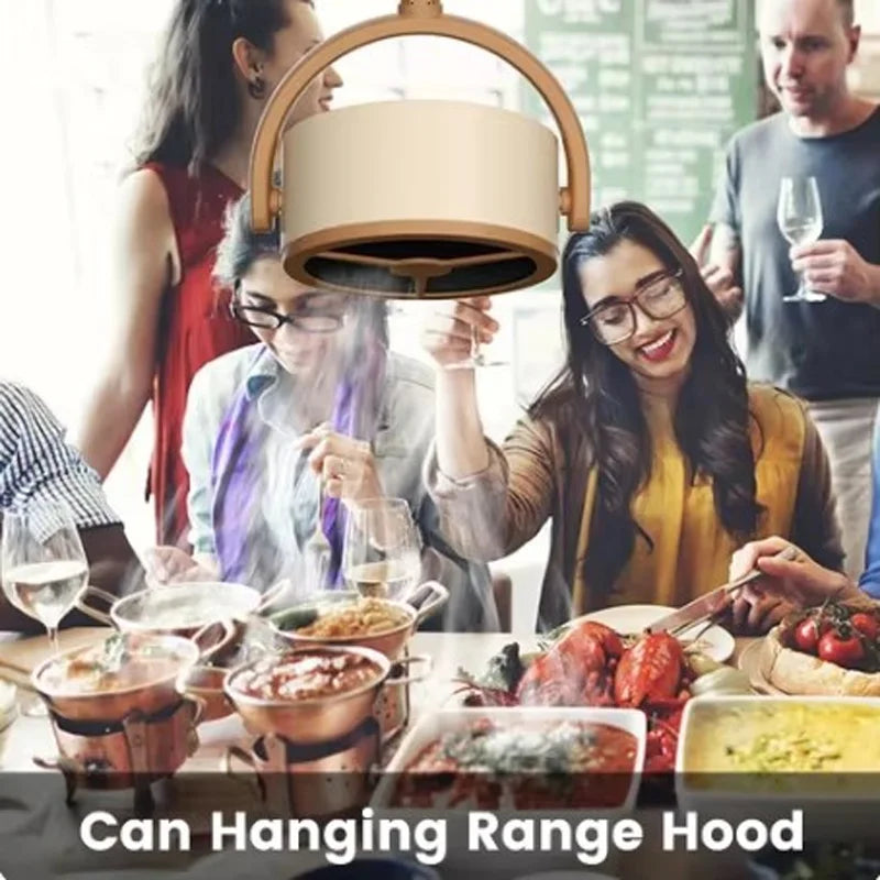 Electric Desktop Range Hood USB Adjustable Angle Portable  Mini High Suction Power Exhaust Fan for BBQ Hot Pot Kitchen Appliance