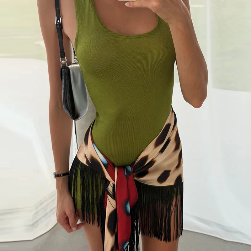 Casual Embroidery Mini Skirts Women Tassel Patchwork Low Waist Lady Short Irregular Skirts Female 2026 Summer Lady Bottoms Chic