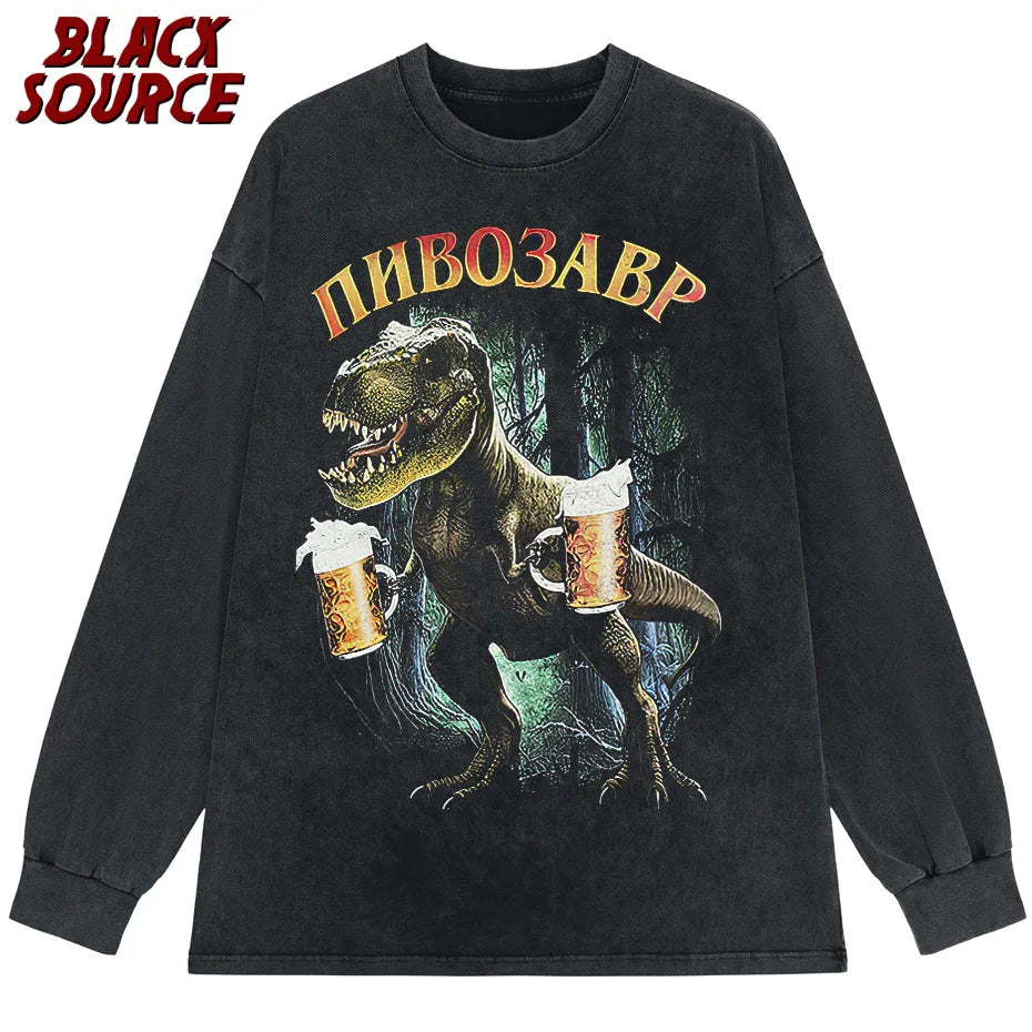 Men's T-Shirt With Pivosaurus Print casual Tshirt Unisex Tops Tee