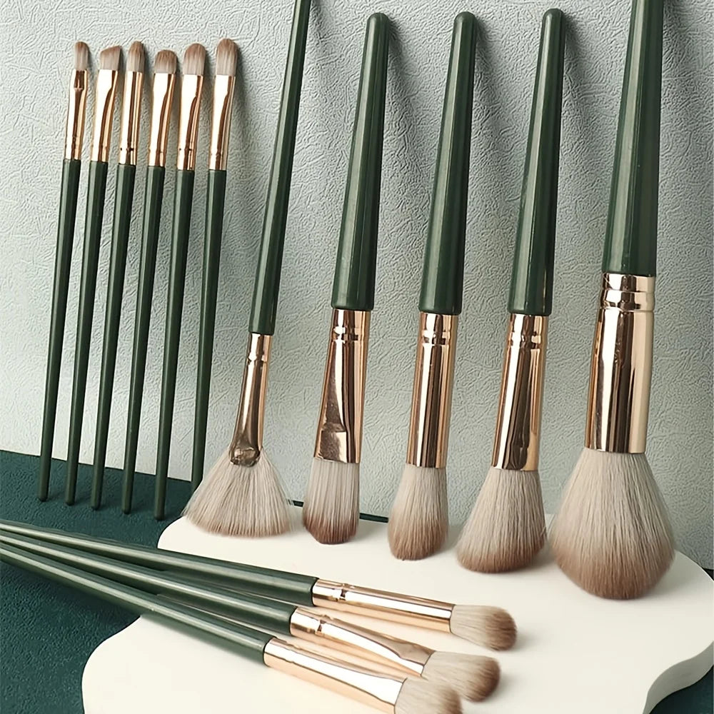 14pcs Soft Makeup Brush Set, Foundation Brush Loose Powder Eyeshadow Brushes, Complete Makeup Tool Set for Beginners And Profess