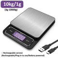 6kg/0.1g 10kg/1g Digital Electronic Kitchen Scale LCD Display Fully Waterproof Stainless Steel Measuring Weighing Baking Tool