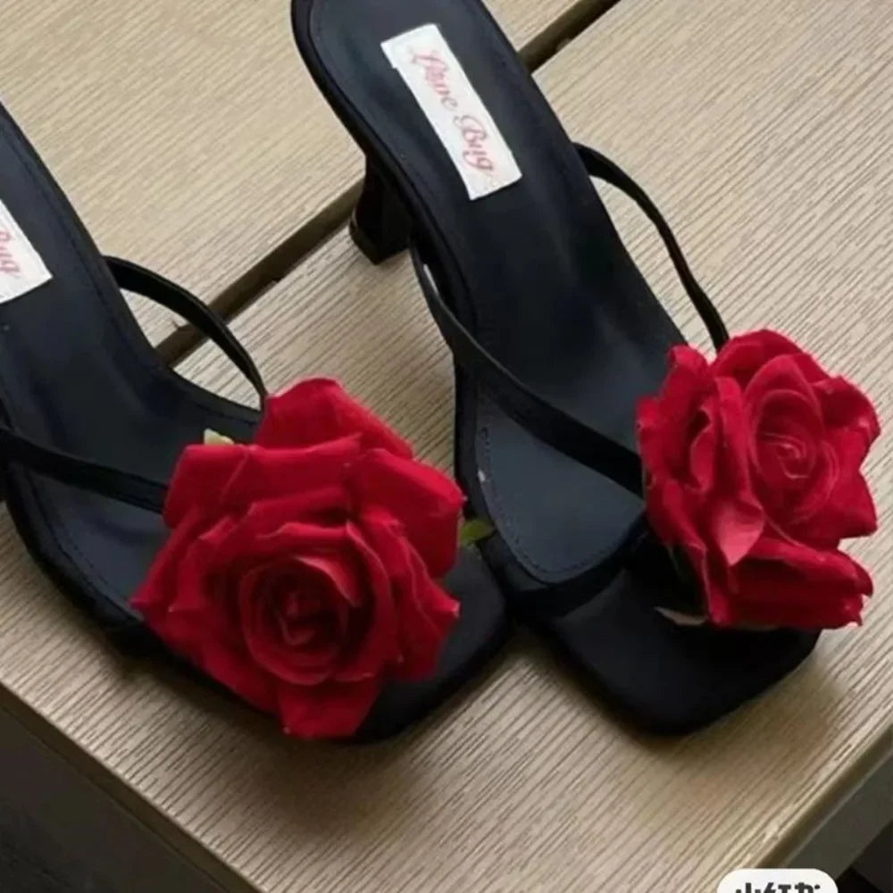 1 Pair Simulation Coloful Thai Fairy Butterfly Flower Shoe Buckles Personalized Design Butterfly Orchid Simulation Buckles Decor