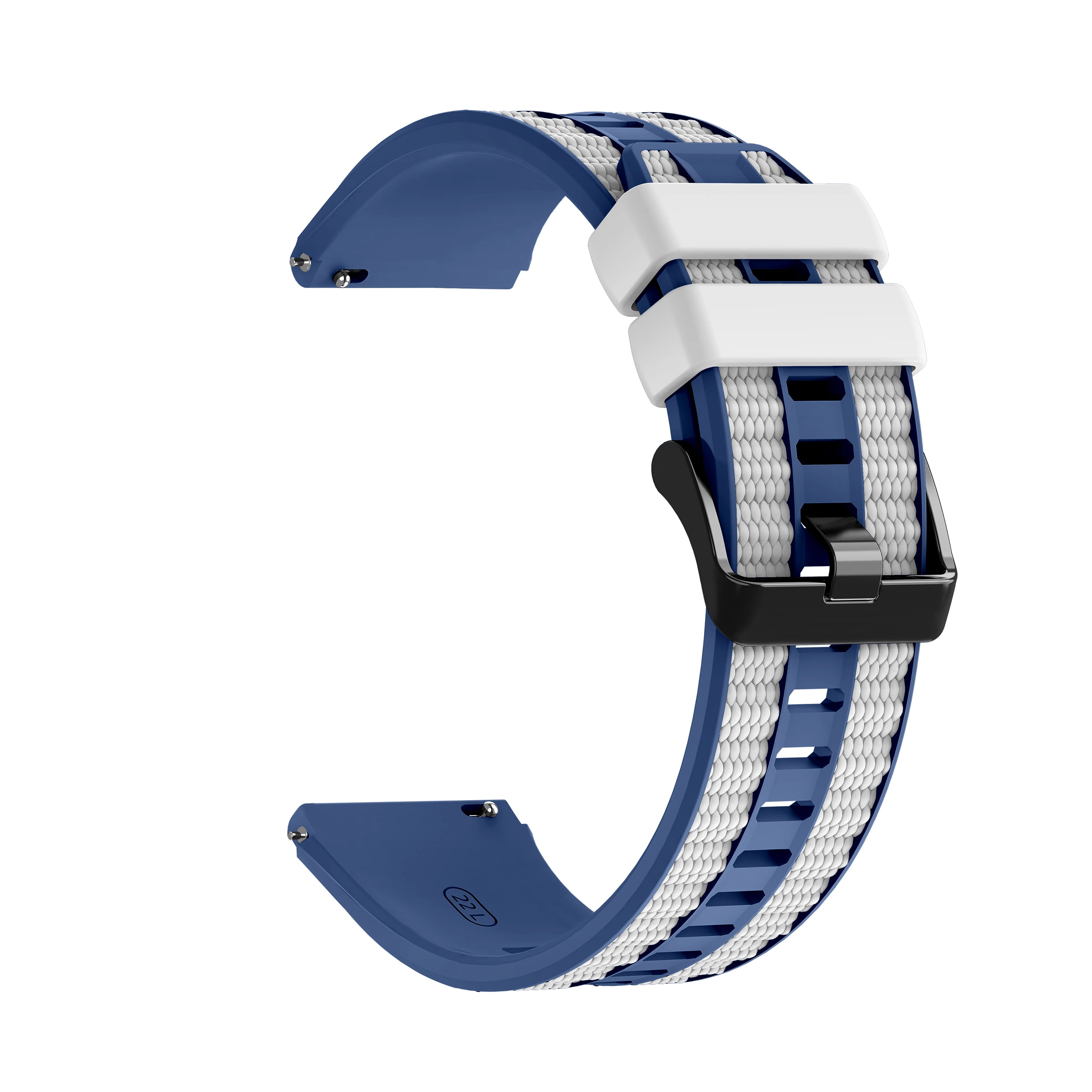 Two-Tone Silicone Strap 22mm For Huawei Watch Ultimate 2 / GT 6 5 Pro 46mm / GT4 GT3 GT2 / Watch 5 4 3 Band Watchband Bracelet