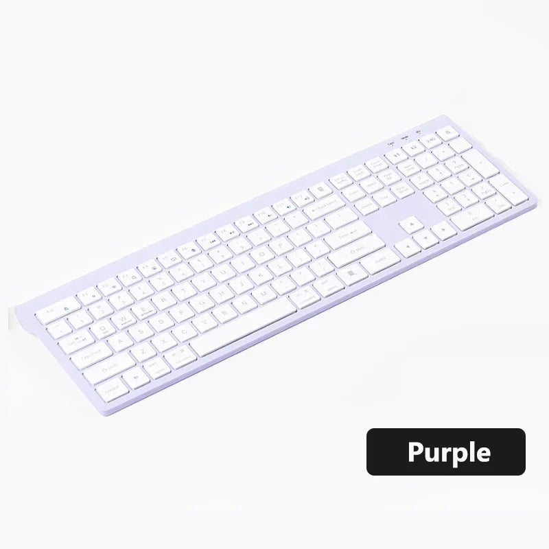 Bluetooth Keyboard Three-mode 2.4G Wireless Keyboard and Mouse Combo Multi-Device Rechargeable Keyboards for IOS/Android/Windows