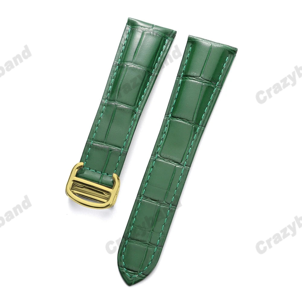 Genuine Leather Watch Strap for Cartier Tank London Solo Business Men‘s Soft Bracelet High Quality New Wrist Band 18mm 20mm 22mm