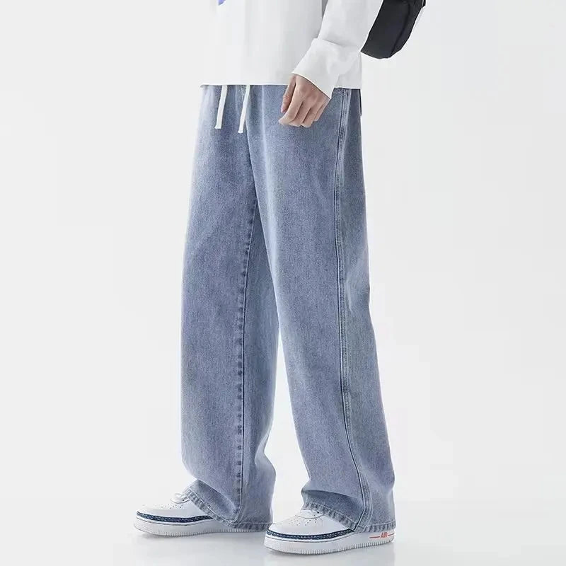 Mens Jeans Large Denim Jeans for Teens Trousers for Men Jean Baggy Pants Men's Fashion Man Male Streetwear Korean Men´s