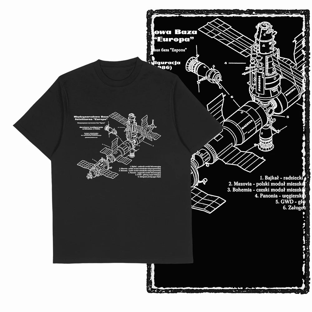 Coolmind SA 100% Cotton astronaut Graphic T shirt fo men Cool Moon print Big Size men tshirt BLACK men's novelty tee shirt